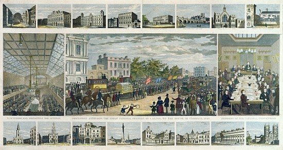 Scenes Associated with the Presentation of the Petition to Parliament by Thomas Duncombe (1796-1861) de English School