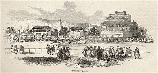 Shrewsbury Races, from ''The Illustrated London News'', 24th May 1845 de English School