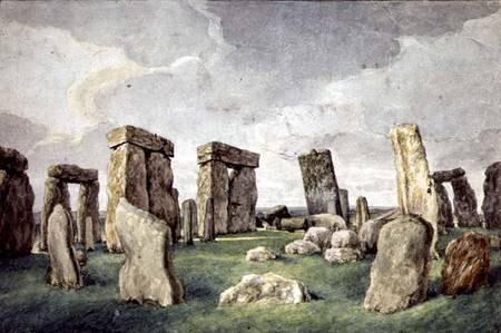 'Stonehenge in it's Present State, an Anpedilunian Temple' de English School