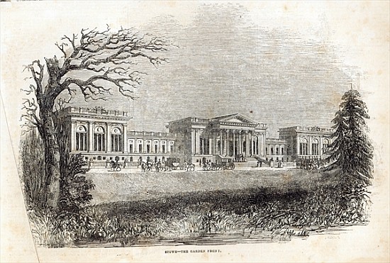 Stowe - the Garden Front, from ''The Illustrated London News'', 18th January 1845 de English School