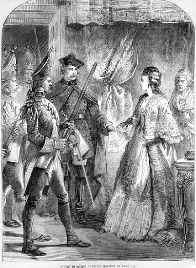 The Arrest of Caroline Matilda, Queen of Denmark and Norway in 1772 de English School