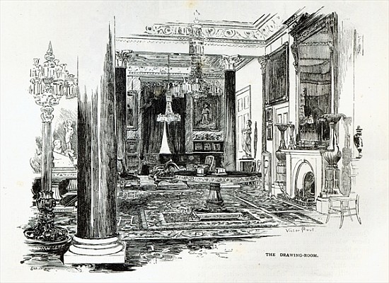 The Drawing Room, Osborne House, from ''Leisure Hour'' de English School