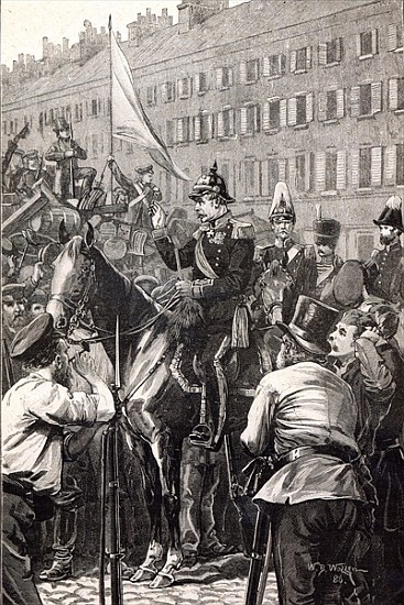 The King of Prussia addressing the Berliners in 1848 de English School