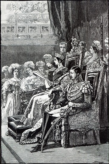 The Queen Opening Parliament in 1846 de English School