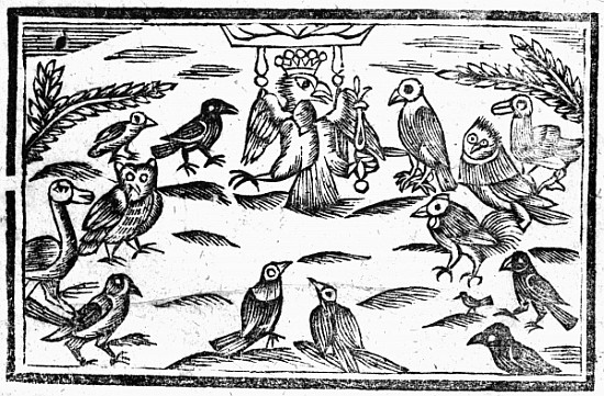 The Woody Choristers or The Birds Harmony, an illustration from ''A Book of Roxburghe Ballads'' de English School