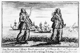 Ann Bonny and Mary Read convicted of piracy November 28th 1720 at a court of Vice Admiralty held at 