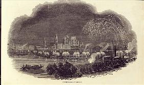 Illuminations of Cologne, 23rd August 1845