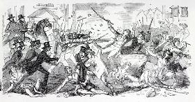 Plug Plot Riot in Preston, illustration from ''The Illustrated London News'', August 1842