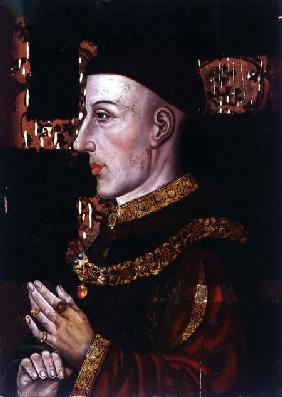 Portrait of Henry V (1387-1422) (during restoration)