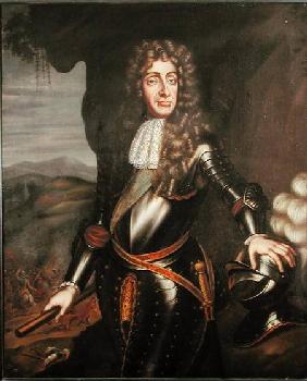 Portrait of James II (1633-1701) in armour