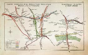 Transport map of London, c.1915