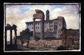 View of the Capitol and the Temples of Castor and Pollux, Rome