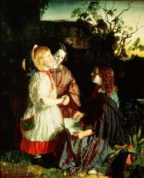 Three Young Girls in a Landscape