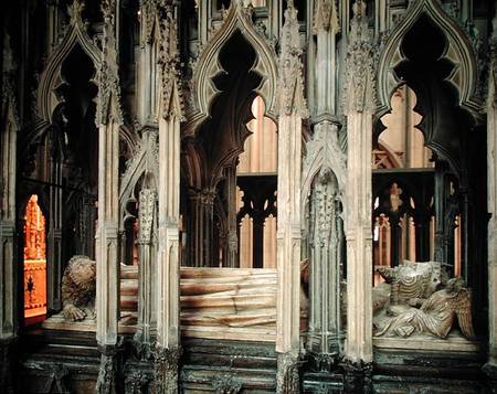 Tomb of Edward II (1284-1327) erected by Edward III de English School