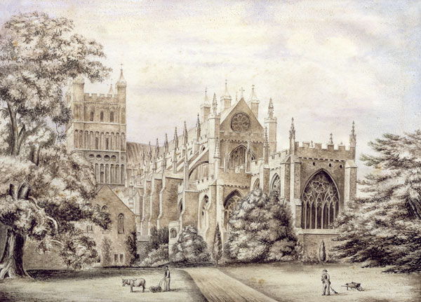 Exeter Cathedral, East End  on de English School