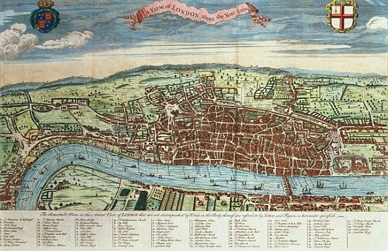 View of London, c.1560 de English School