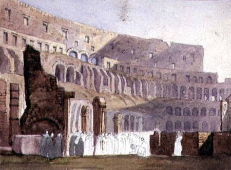 View of the Roman Colosseum de English School