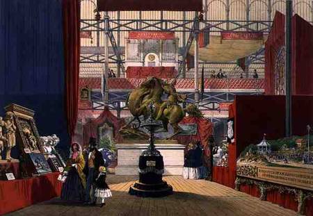 View of the Zollyverein Musical Instruments stand at the Great Exhibition of 1851, from Dickinson's de English School