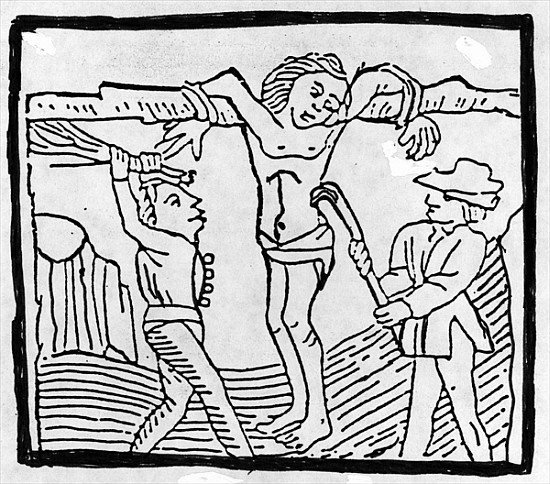 Whipping a Vagabond during the Tudor period de English School