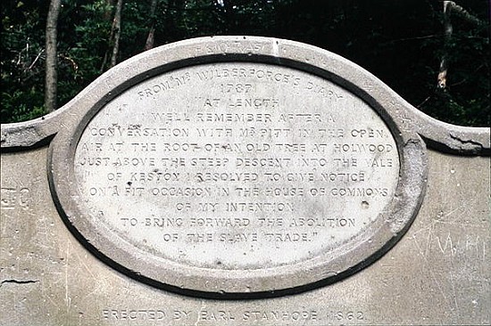 Wilberforce Memorial Seat, Keston de English School