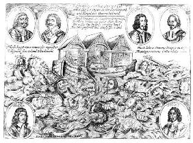 England's Ark Secured and the Enemies to the Parliament and Kingdom Overwhelmed, 1645-46 (engraving)