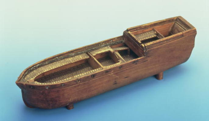 Model of the slave ship 'Brookes' used by William Wilberforce in the House of Commons to demonstrate de English School, (18th century)