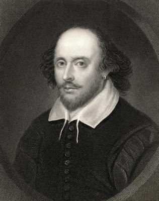 William Shakespeare (1564-1616) from 'The Gallery of Portraits', published 1833 (engraving) de English School, (19th century)