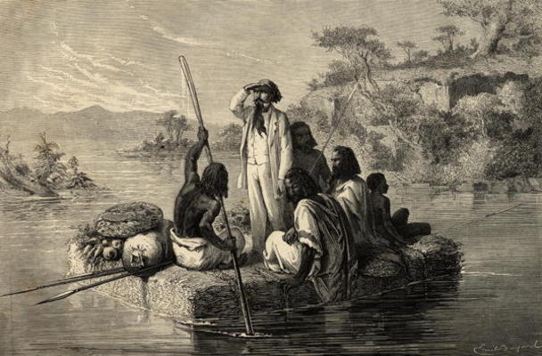 A Journey in Abyssinia (engraving) de English School, (19th century)