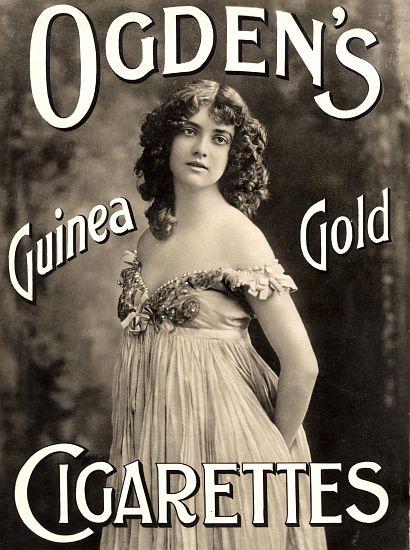 Advertisement for Ogden's Guinea Gold Cigarettes de English School, (19th century)