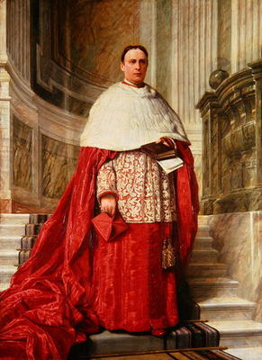Cardinal Edward Howard (oil on canvas) de English School, (19th century)