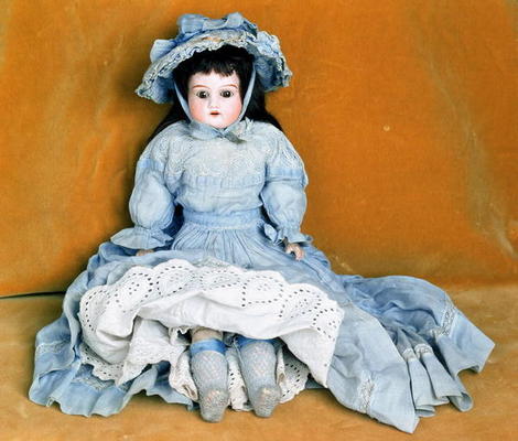 Doll (china) de English School, (19th century)