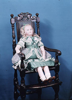 Doll, probably made by Charles Marsh, 1865 (wax) de English School, (19th century)