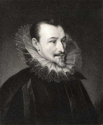 Edmund Spenser (c.1552/3-99) from 'Gallery of Portraits', published in 1833 (engraving) de English School, (19th century)