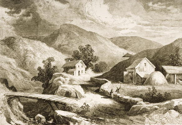 Hills of New England, c.1870, from 'American Pictures', published by The Religious Tract Society, 18 de English School, (19th century)