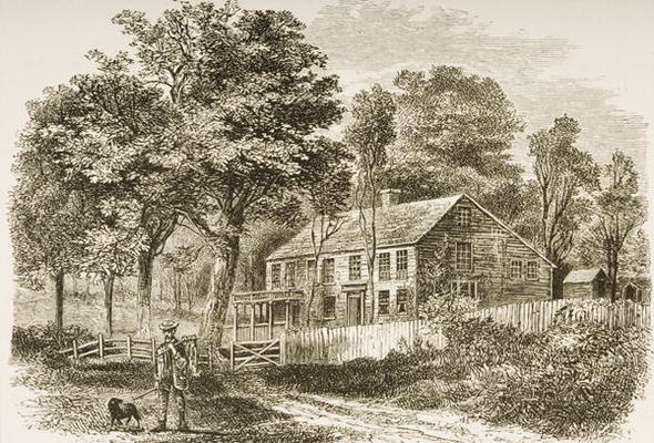 Home of the historian, William H. Prescott, Pepperill, near Boston, in c.1870, from 'American Pictur de English School, (19th century)