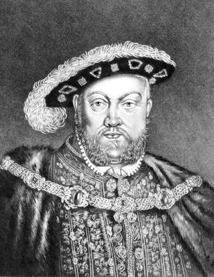 King Henry VIII (c1491-1547) illustration from 'Portraits of Characters Illustrious in British Histo de English School, (19th century)