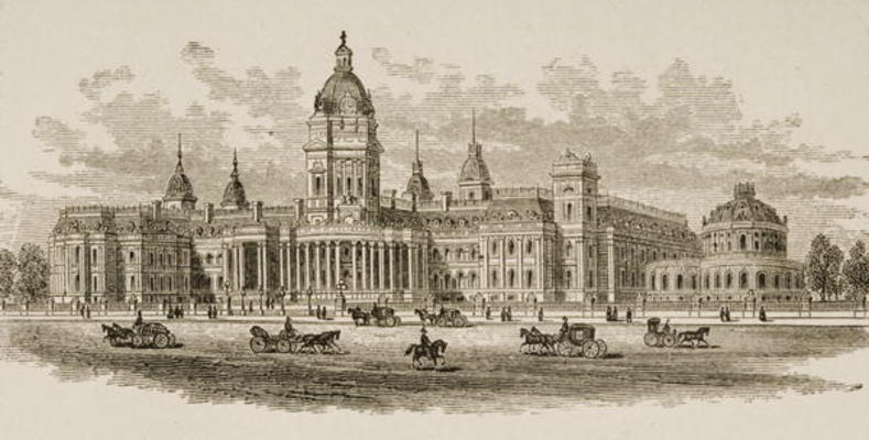 New City Hall, San Francisco, from 'American Pictures', published by The Religious Tract Society, 18 de English School, (19th century)