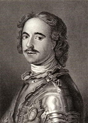 Peter I (1672-1725) Peter the Great, Tsar of Russia (engraving) de English School, (19th century)