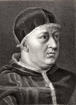 Pope Leo X (1475-1521) (engraving) de English School, (19th century)