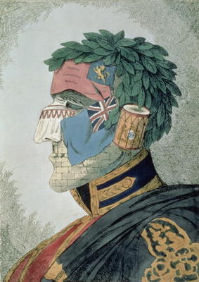 Portrait of a Noble Duke, cartoon of Arthur Wellesley, Duke of Wellington (1769-1852) pub. 1829 (etc de English School, (19th century)