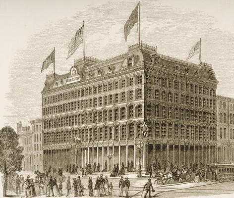 Public Ledger Building, Philadelphia, in c.1870, from 'American Pictures' published by the Religious de English School, (19th century)