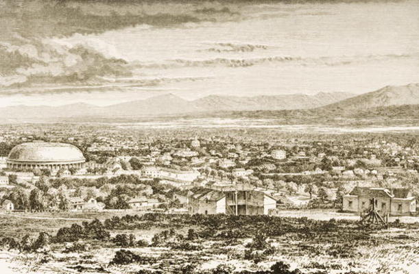 Salt Lake City in c.1870, from 'American Pictures', published by The Religious Tract Society, 1876 ( de English School, (19th century)