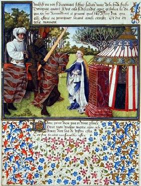 Ms. 2597 Heart and Desire with Hope at his House, facsimile edition of 'Livre du Coeur d'Amours Espr