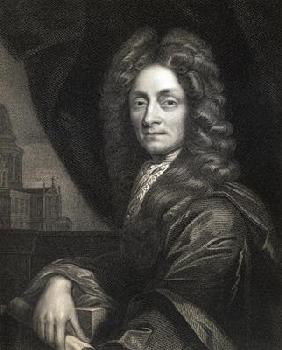 Sir Christopher Wren (1632-1723) from 'Gallery of Portraits', published in 1833 (engraving)