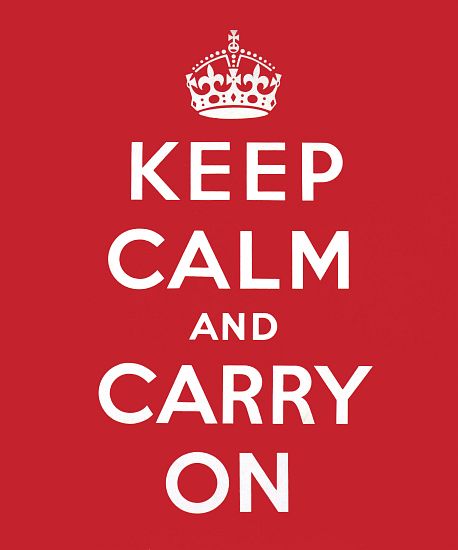 'Keep Calm and Carry On' de English School, (20th century)
