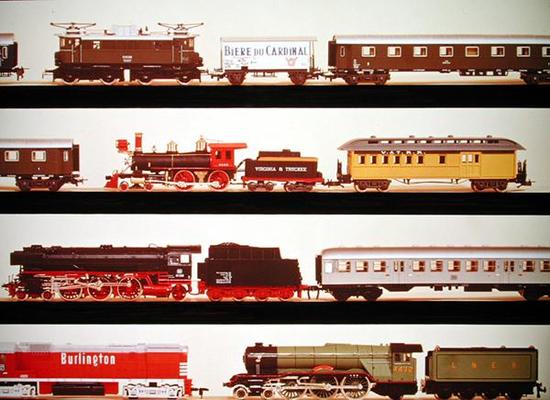 Selection of model trains de English School, (20th century)