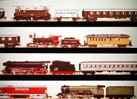 Selection of model trains