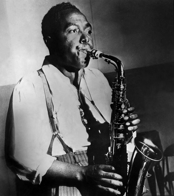 American saxophonist and jazz composer Charlie Parker de English Photographer, (20th century)