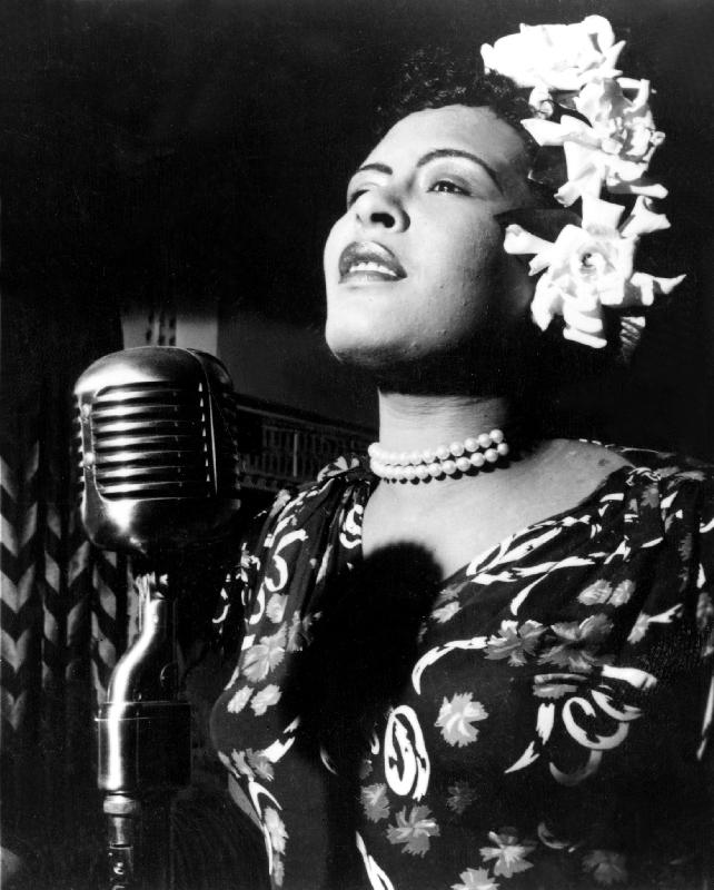 Jazz and blues Singer Billie Holiday de English Photographer, (20th century)