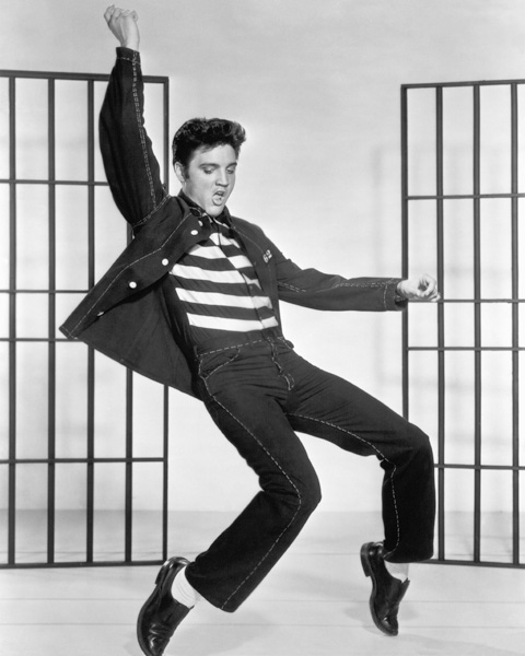 Le Rock du bagne Jailhouse Rock de RichardThorpe avec Elvis Presley de English Photographer, (20th century)